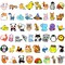 Wrapables Waterproof Vinyl Stickers for Water Bottles, Laptop, Phones, Skateboards, Decals for Teens, 100pcs Cartoon Animals